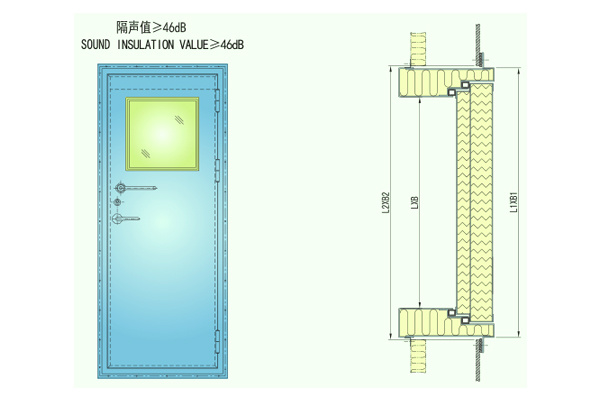 钢质高隔声门